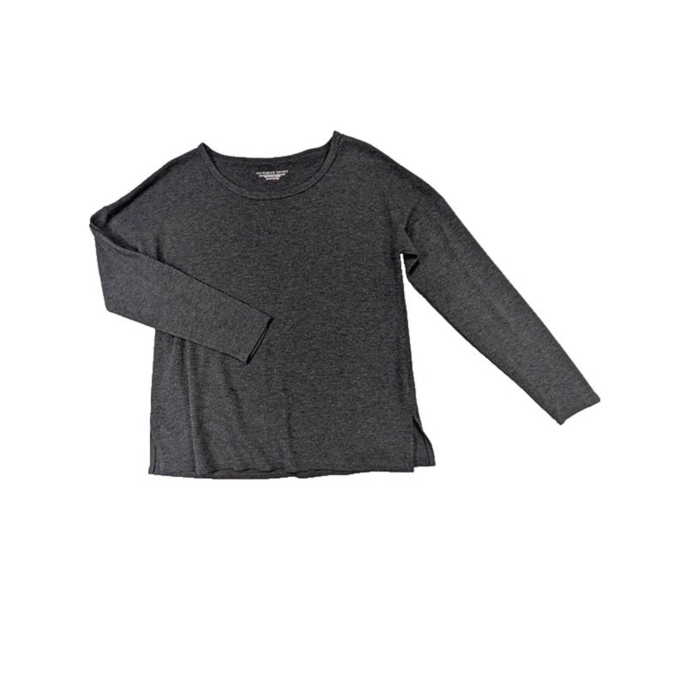 Victoria's Secret Athleisure‎ Top Womens S Gray Grunge Minimalist Urban Utility